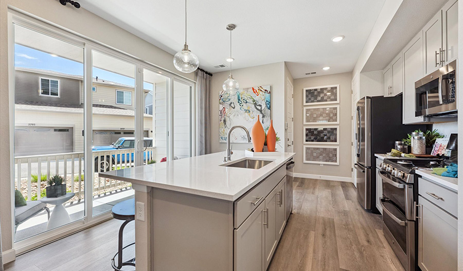 Kitchen of the Boston floor plan