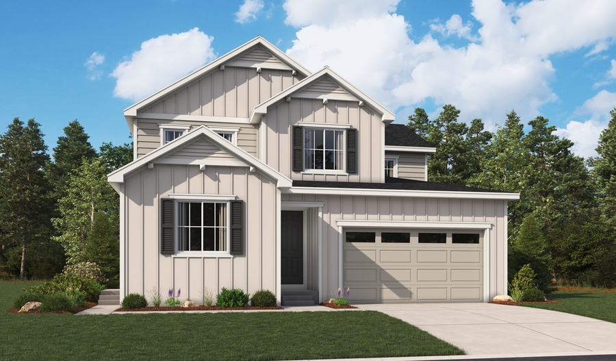 Elevation A of the Palmetto floor plan