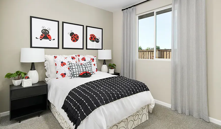 Bedroom of the Ruby floor plan