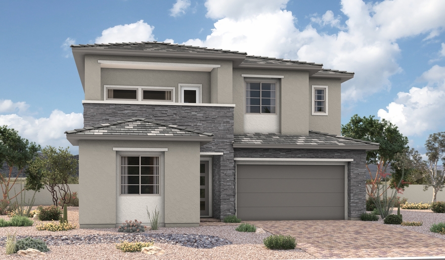 Elevation A of the Chesapeake floor plan