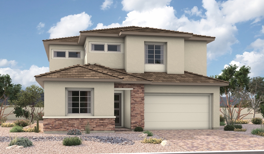Elevation A of the Dupont floor plan