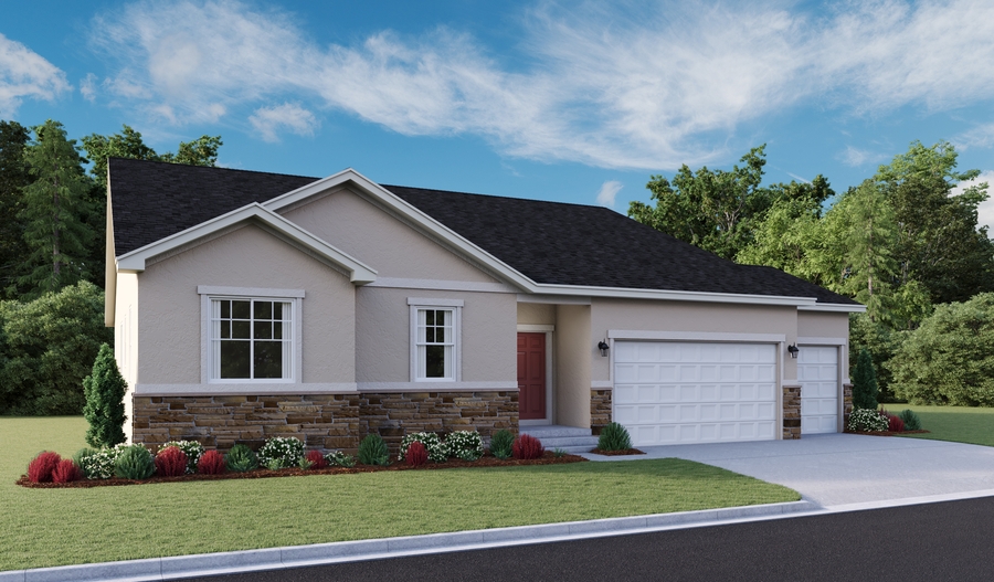 Elevation A of the Delaney floor plan