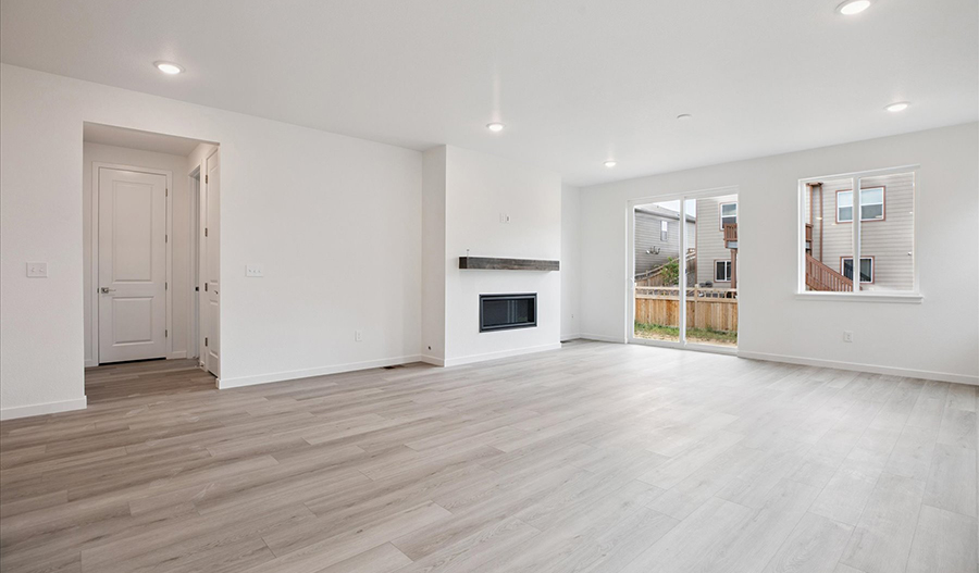 Great Room of the Arlington floor plan