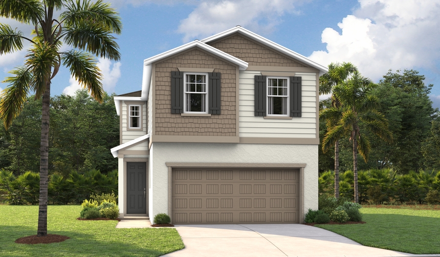 Elevation C of the Alder floor plan