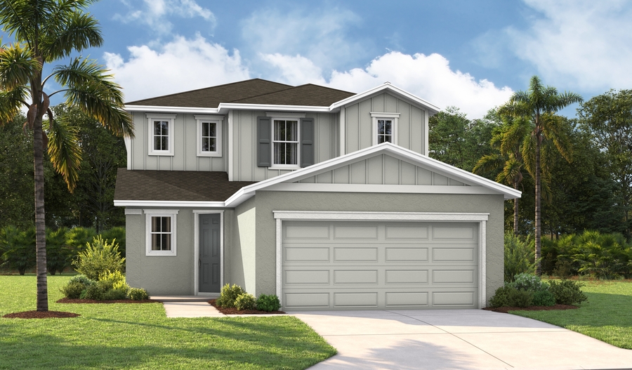 Elevation B of the Palm floor plan