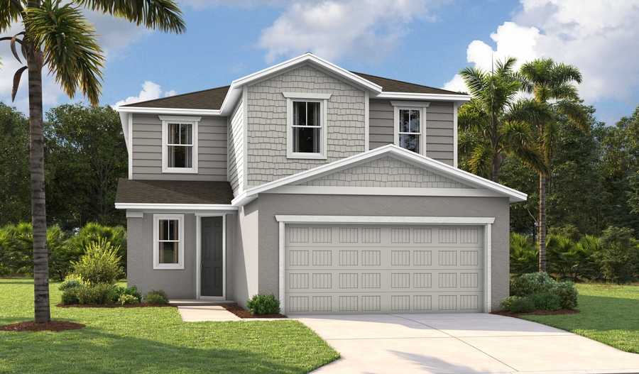 Elevation C of the Pine floor plan