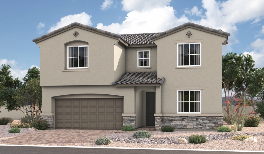 Elevation A of the Coronado floor plan