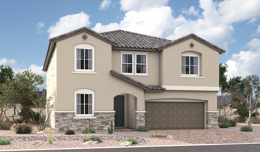 Elevation A of the Sage floor plan