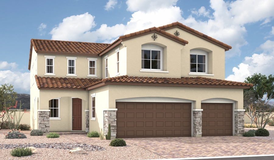 Elevation A of the Seth floor plan