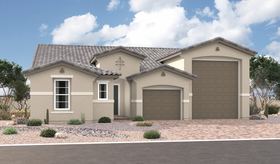 Elevation A of the Deacon floor plan