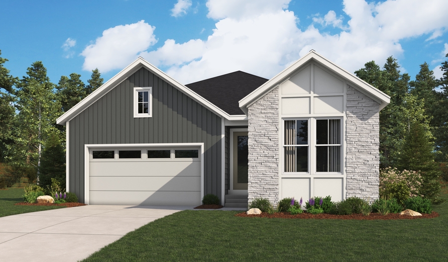 Elevation A of the Ansel floor plan
