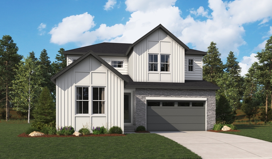 Elevation A of the Chesapeake floor plan