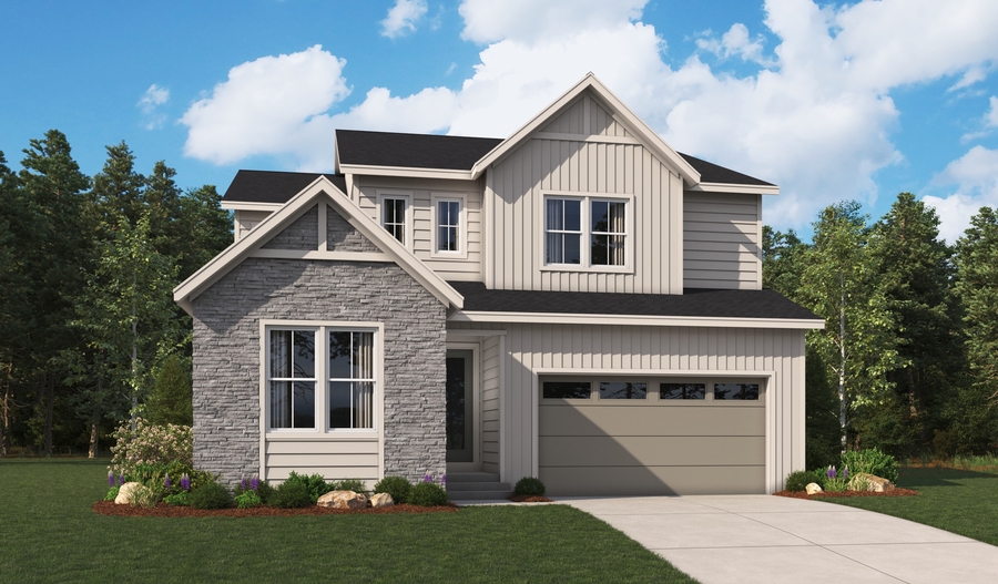 Elevation A of the Dupont floor plan