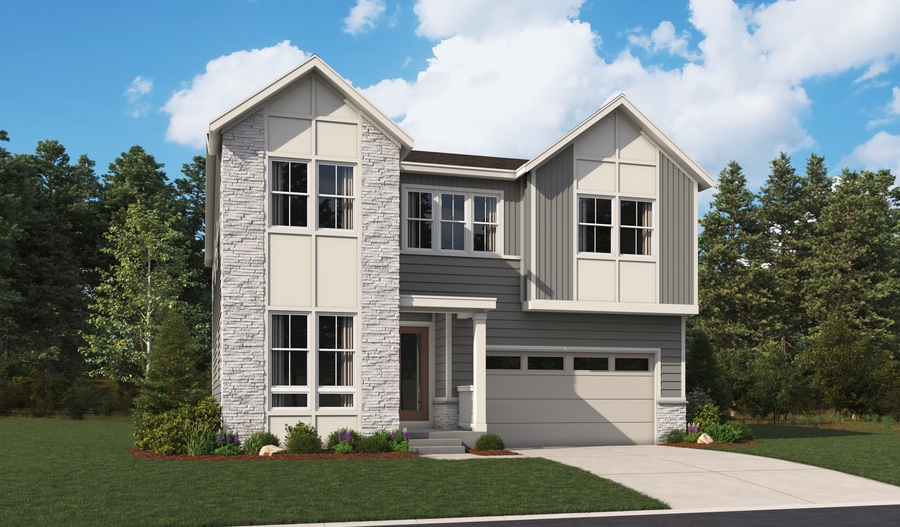 Elevation A of the Sage floor plan