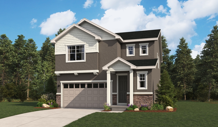 Elevation B of the Liesel floor plan