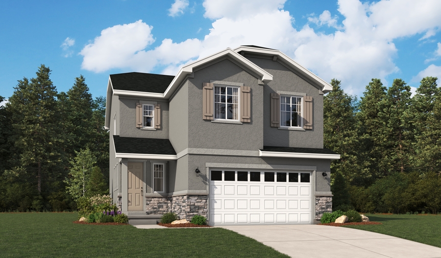 Elevation B of the Lightner floor plan