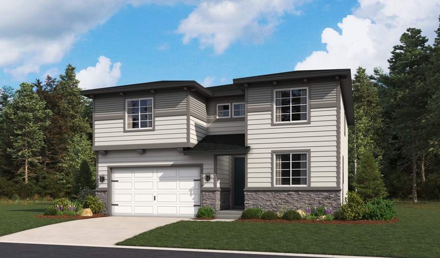 Elevation C of the Coronado floor plan