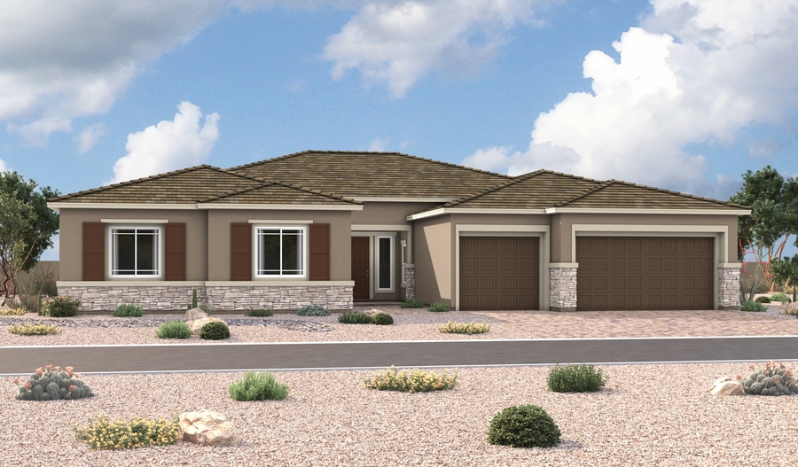 Elevation C of the Rocco floor plan