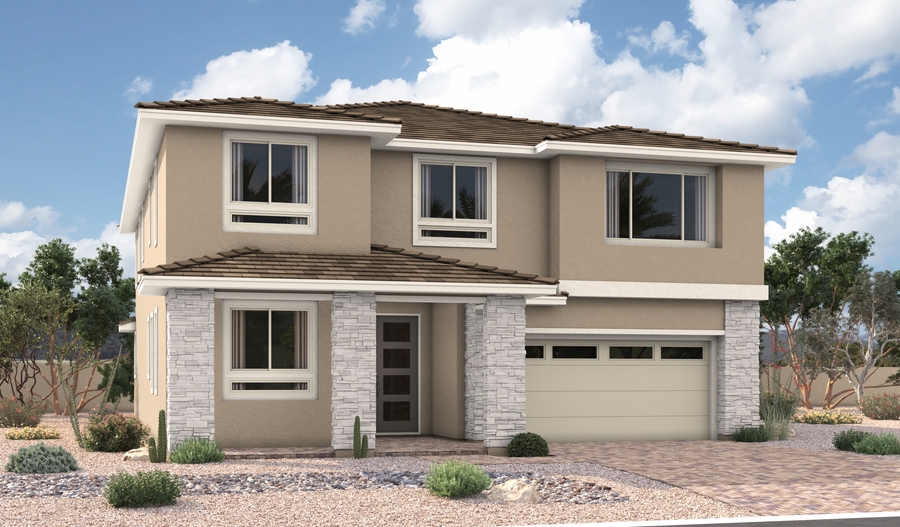 Elevation A of the Sage floor plan