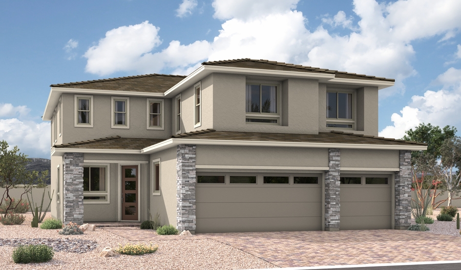 Elevation A of the Seth floor plan