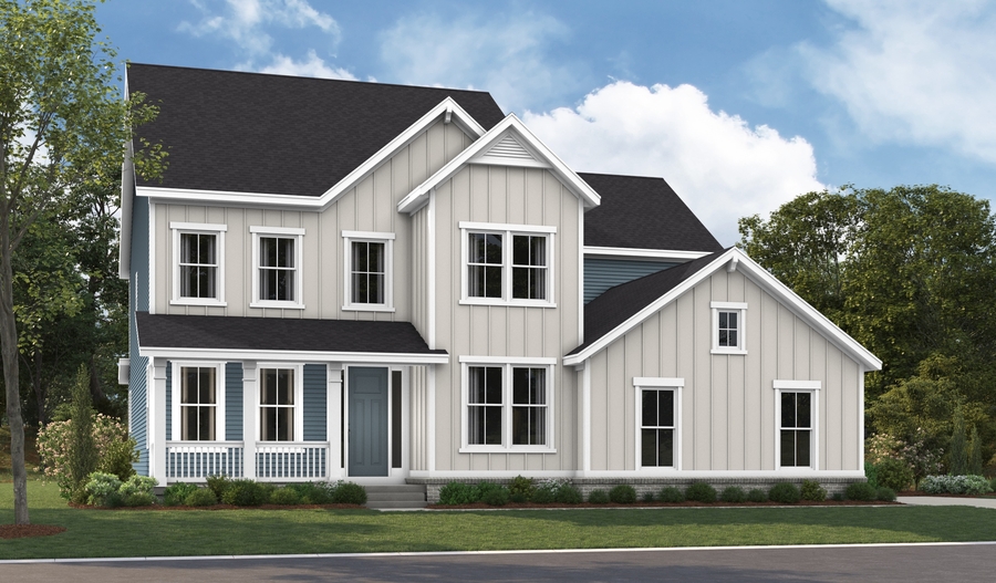 Elevation F of the Donovan floor plan