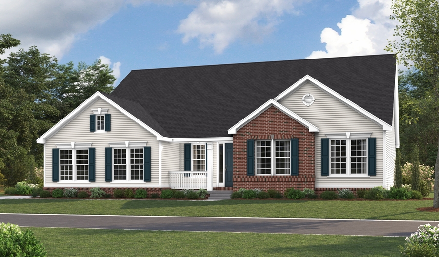 Elevation F of the Melody floor plan