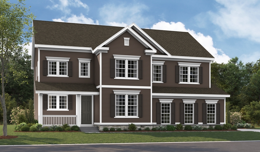 Elevation B of the Presley floor plan