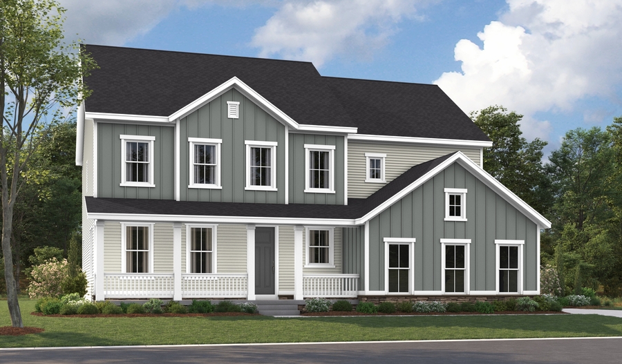 Elevation C of the Preston floor plan