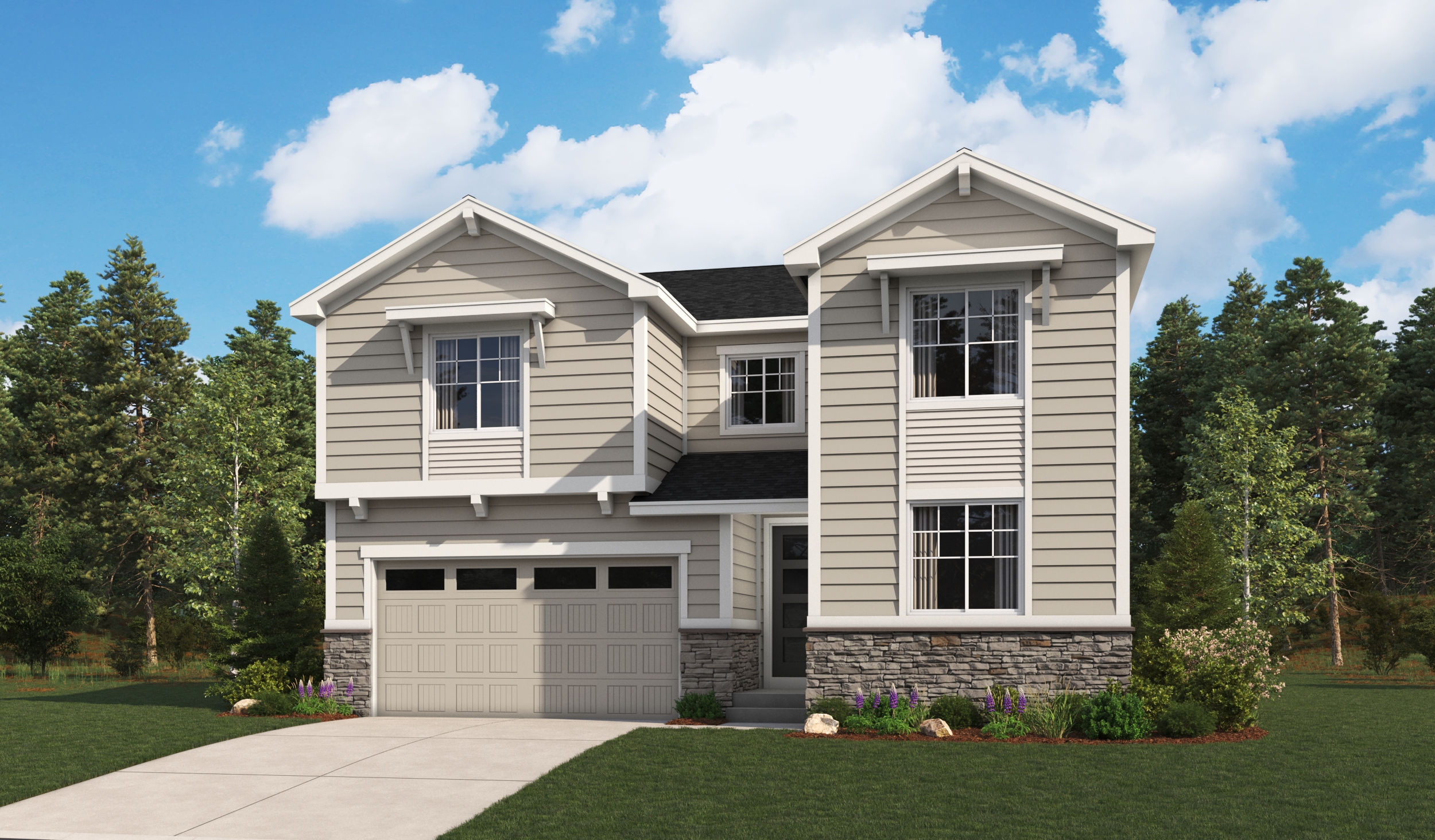 Elevation A of the Coronado floor plan