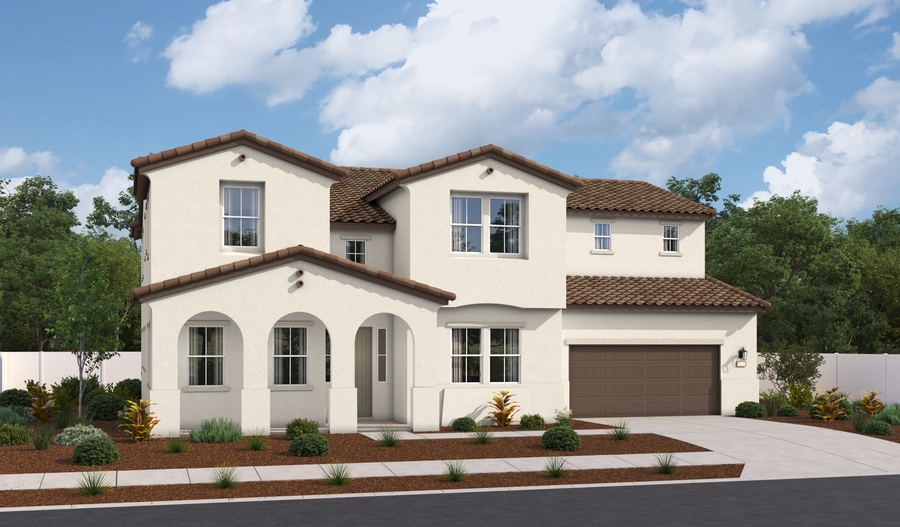 Elevation A of the Hallowell floor plan