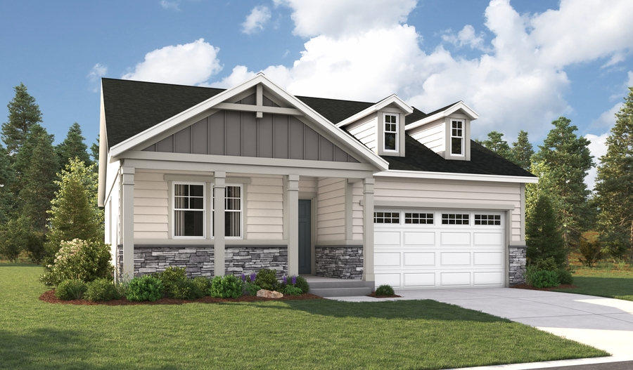 Elevation J of the Ponderosa floor plan