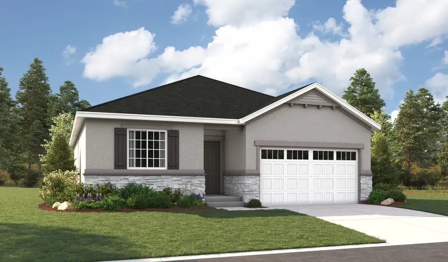 The Ponderosa Elevation F Elevation F of the Ponderosa floor plan