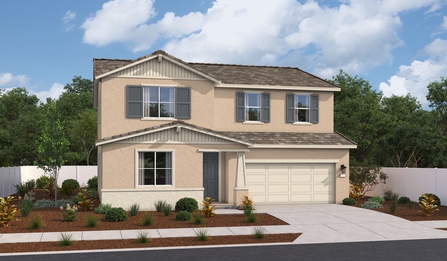 Elevation A of the Ammolite floor plan