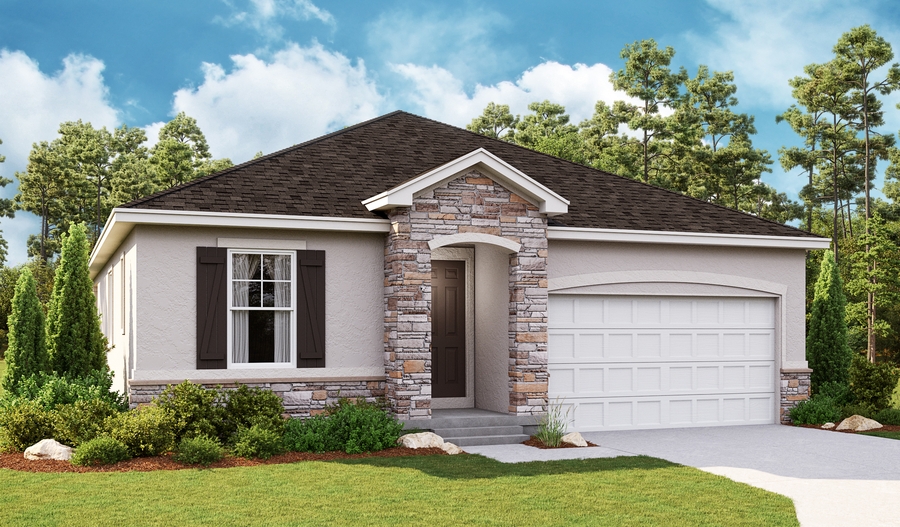 Elevation B of the Anika floor plan