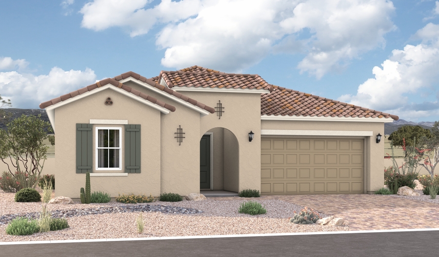 Elevation A of the Celeste floor plan