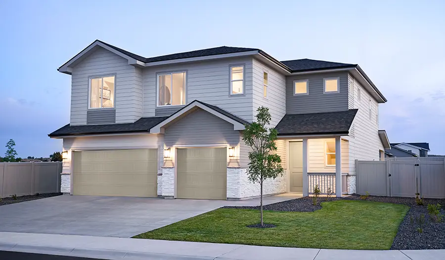 exterior of a handsome new home
