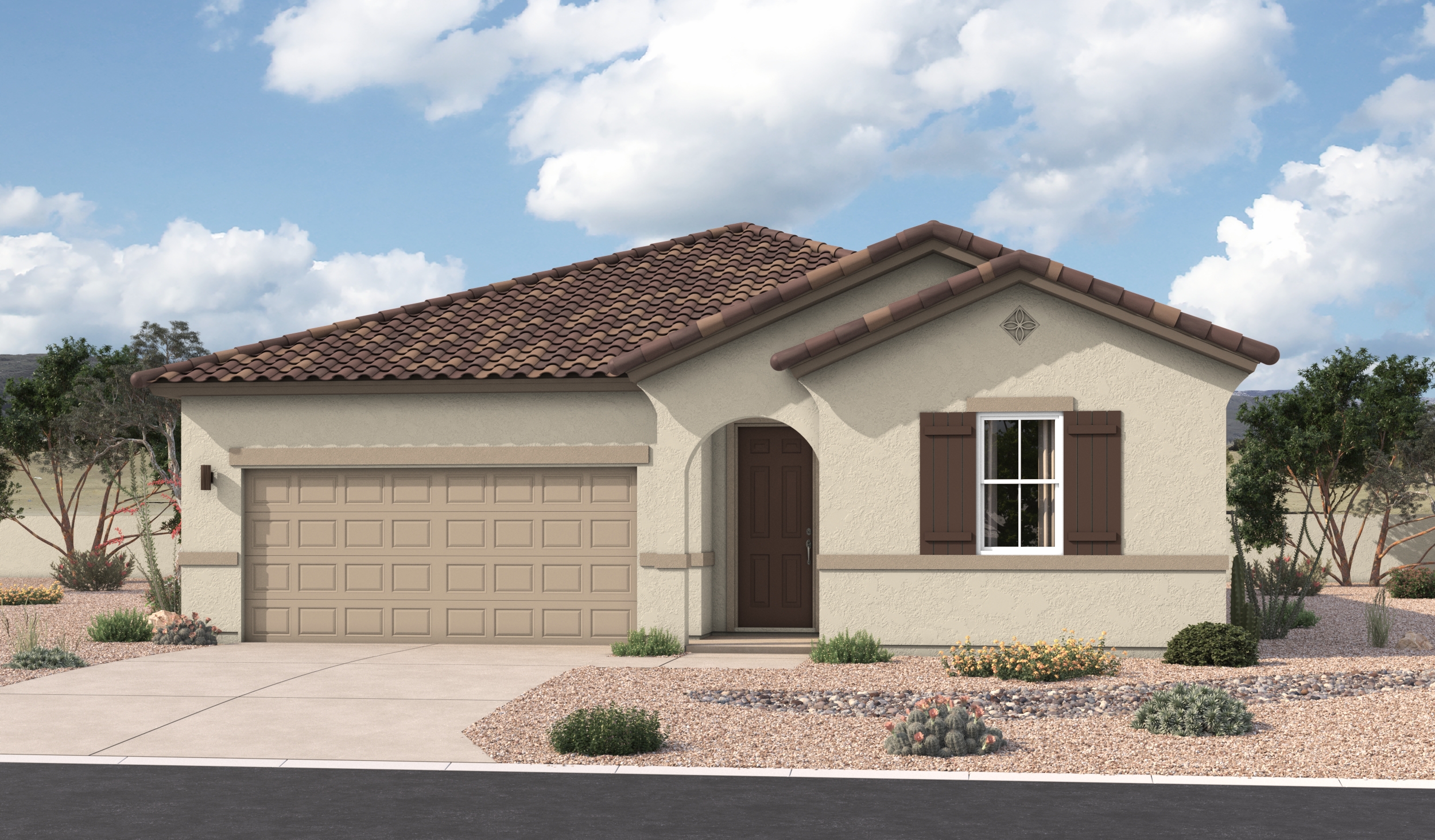 Elevation A of the Ashwood floor plan