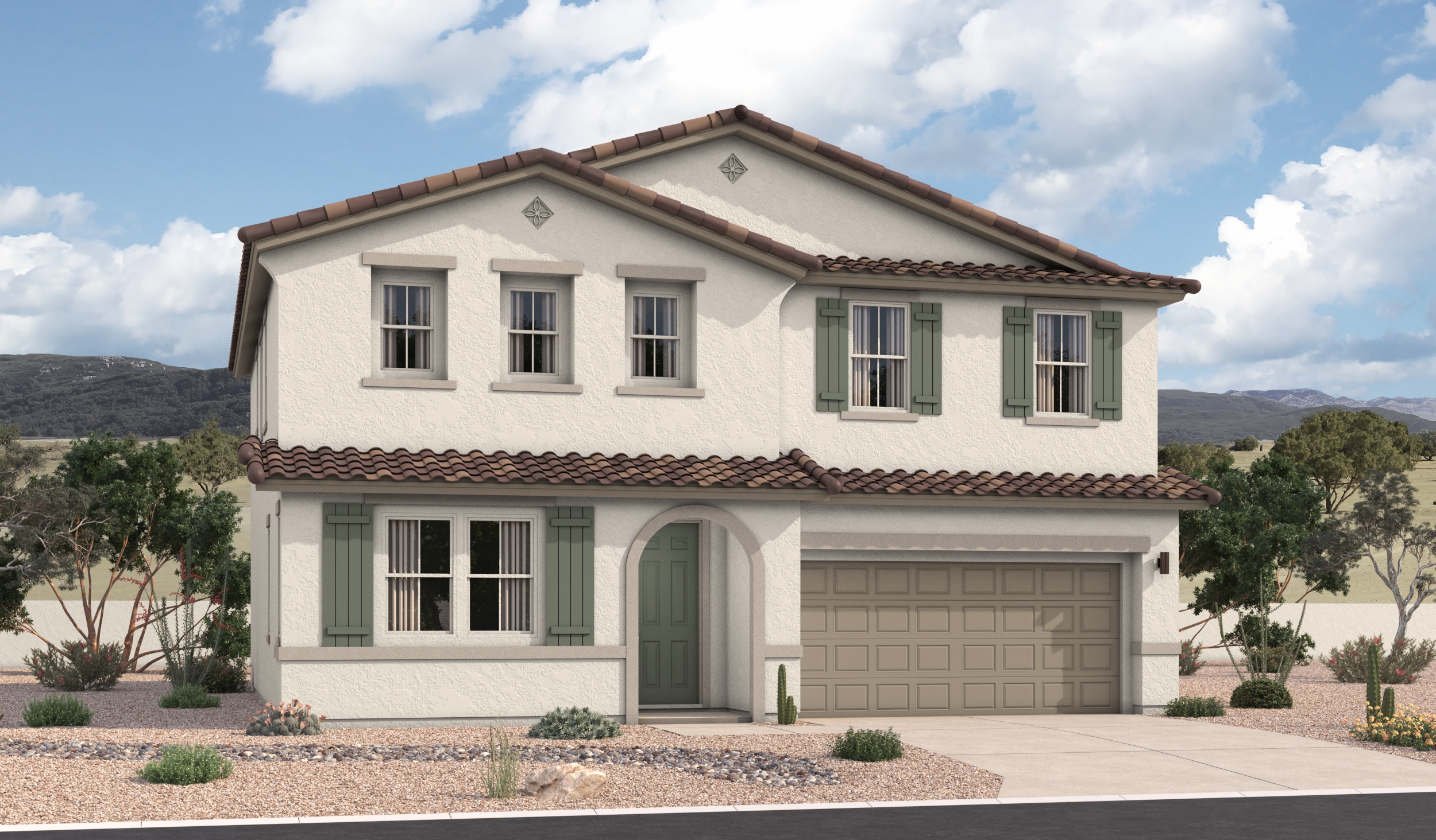 Elevation A of the Tourmaline floor plan