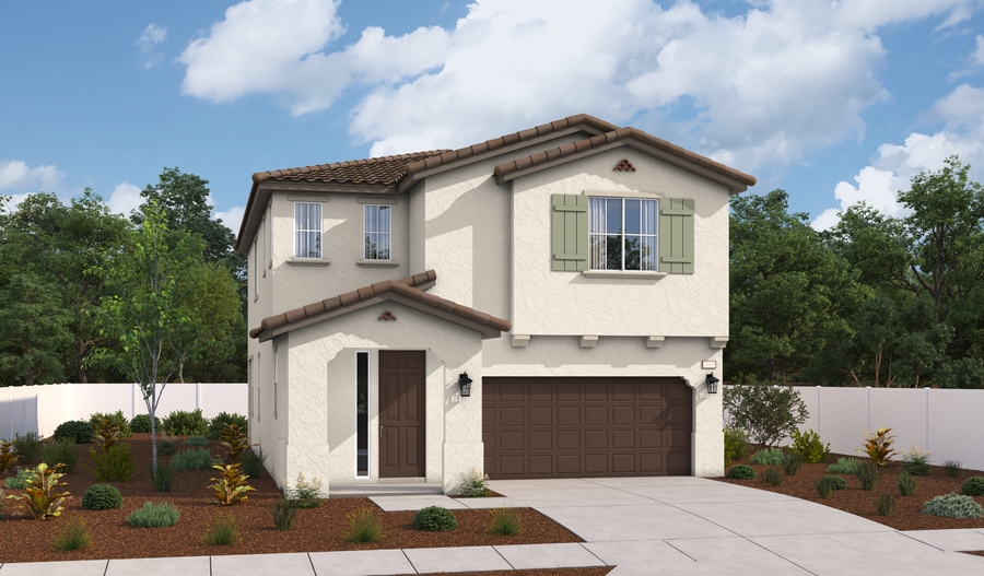 Elevation A of the Liesel floor plan