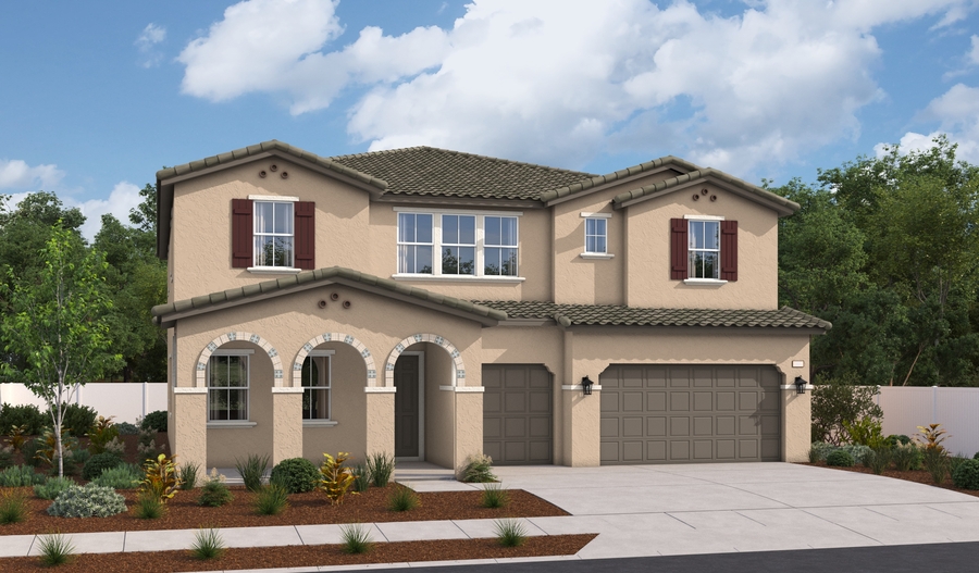 Elevation A of the Paxton floor plan