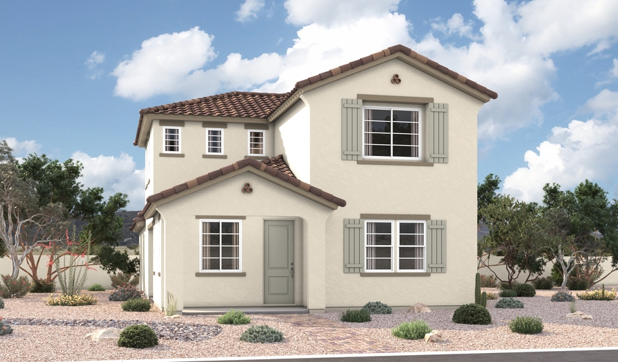 Elevation A of the Gilbert floor plan