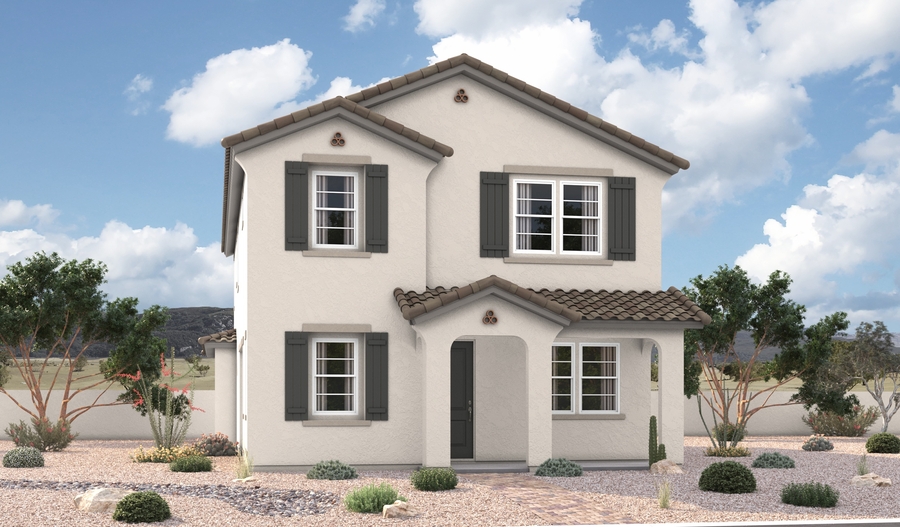 Elevation A of the Glenda floor plan