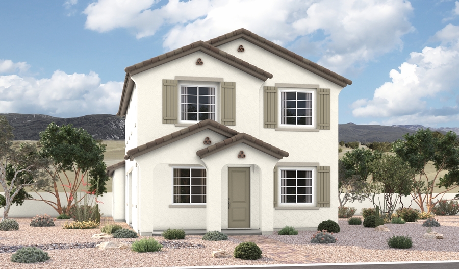 Elevation A of the Grant floor plan
