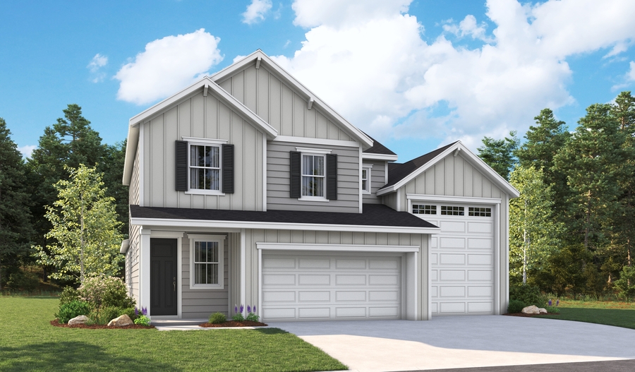 Master Elevation A of the Zinc floor plan
