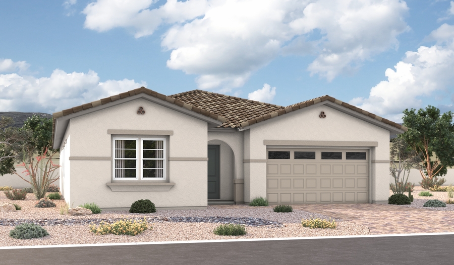 Elevation A of the Cassandra floor plan