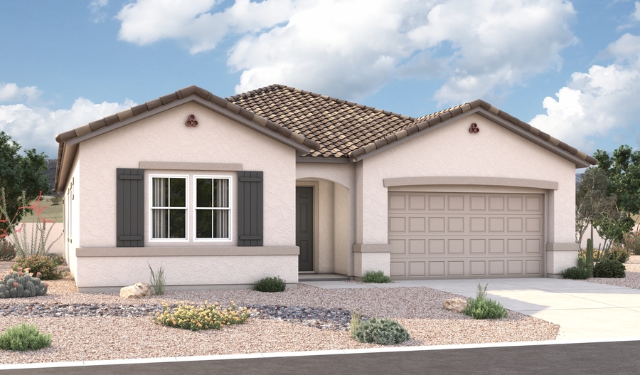 Elevation A of the Cassandra floor plan