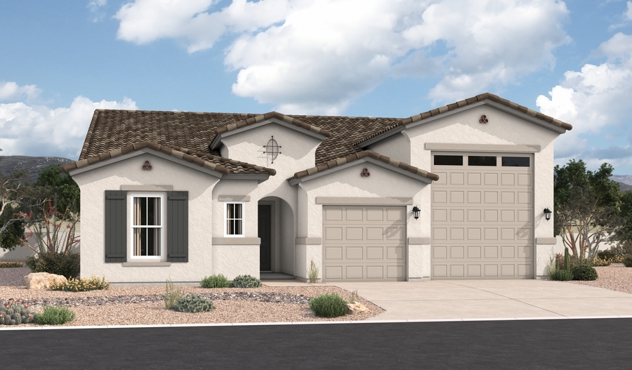 Elevation A of the Deacon floor plan