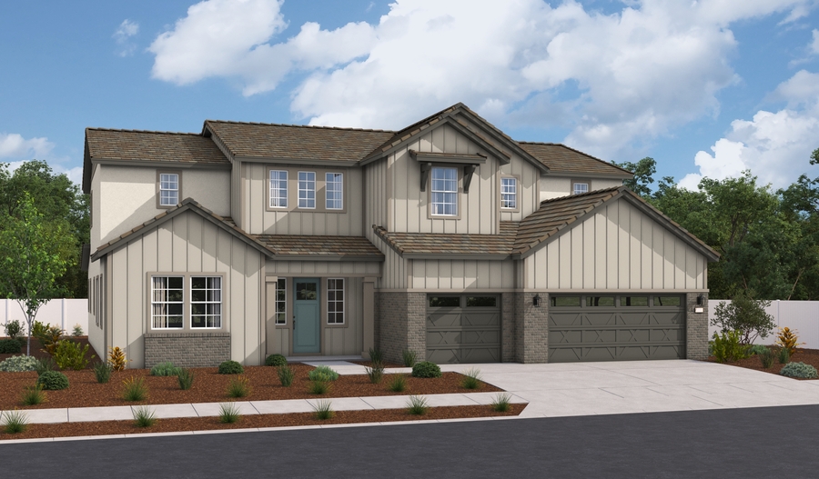 Elevation A of the Harmon floor plan