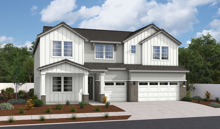 Elevation A of the Paxton floor plan