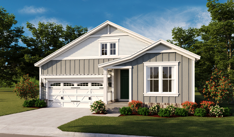 Elevation D of the Arlington floor plan